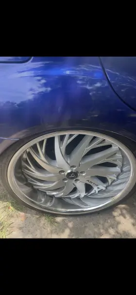 22910artdecatursmsblks Artis 22 Inch Staggered Silver Brushed Decatur Blanks 22x9 22x10 Wheels Rims