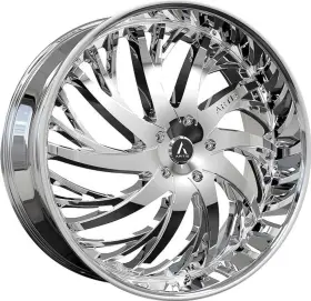 A202-2410-00-05c Artis Set-4 Decatur 24x10 5x4.75 Chrome Wheels Rims 24 Inch 05mm