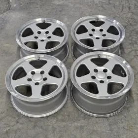 R-701 Asso / Akt Logic Wheels 16x7/8 28/35 5x114.3 Rare Foxbody Saleen Mustang