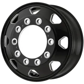 Ao40124510901 Atx Ao401 Octane Dually Front 24.5x8.25 10x285.75 Black/milled Wheel Rim