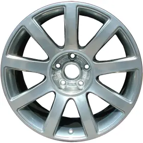 Whl-58773 Audi 196743176147 18x8 9 Spoke Used Aluminum Wheel Take-off Machined And Painted Silver
