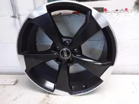 560-59076 Audi Wheel 20x8 Alloy 5 Spoke Black Machined Face Fits 19-20 Sq5 A- Condition