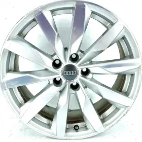 58992 Audi 2016-2018 A4 18x8 Wheel Alloy 10 Spoke Blade Design Silver Oem