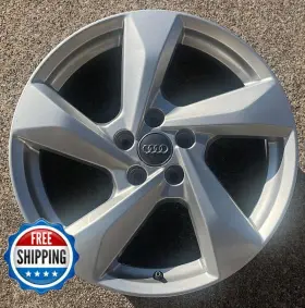 59119 Audi Q3 2019-2023 Genuine Factory Oem Wheel 18 Inch Rim Silver With Cap #b
