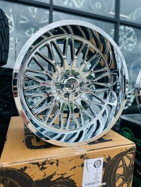 Axe 8032-6021 4 New Rims 26x14 Offroad Kratos 919 8x180 Chrome -76et 125.2cb