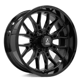 22108180-19atlgb Axe Wheels 22x10 Atlas Gloss Black 8x180 -19mm Set Of 4