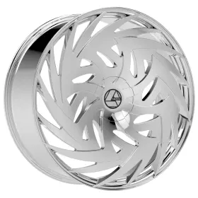 Aza-52022955115120 Azara 15ncr Aza-520 22x9.5 5x115/5x120 15mm Nano Chrome Wheel Rim 22 Inch