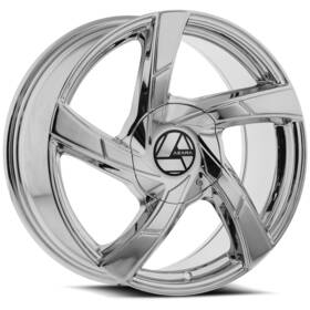 Azara Aza-5241882335nc 18x8 Aza-524 Nano Chrome Wheels 5x100/5x4.5 35mm Set Of 4
