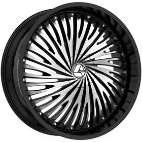 Azara Aza-5261882335bm Aza-526 18x8 5x100/5x4.5 Inch 35mm Black/machined Wheel Rim 18