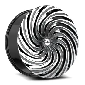 Aza-53522955722bm Azara 22x9.5 Aza-535 Gloss Black And Machined Wheel 6x135/6x5.5 22mm