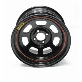 57rt27 Bassett 57rt2 15x7 Dot D-hole 4x4.5 2 Inch Bckspc Black Wheel