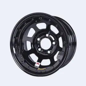 58d54ilk Bassett - 15x8 Imca B/lock Wheel Black D-hole 5x5