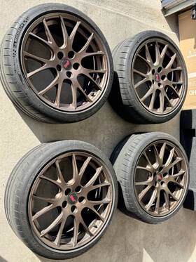 Bbs 11660br 2020 Subaru Wrx Sti Series White Wheels And Rg 19x8.5 Offset 53
