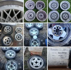 1980e30bmw Bbs 13 Inch Mahle Wheels Rims 4x100 Not 4x114 American Racing Bmw Vw Euro Honda