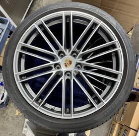 Bbs For Porsche Oem Genuine Factory Original 9y0601025broc6 Cayenne 9y0 Turbo Iv Design 22 Inch Wheels/tires/tpms And Caps Set