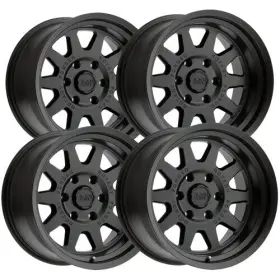 1785sdm006140m12a Black Rhino Set-4 Stadium 17x8.5 6x5.5 Inch 0mm Matte Wheels Rims 17