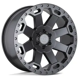 1790war126120g67 Black Rhino 1 New 17x9 Warlord Matte Gunmetal Wheel/rim 6x120 6-120 Et12 17-9