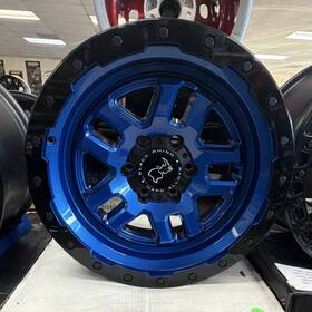 Black Rhino 1885btw126135b87 Barstow 18x9.5 12 Blue With Wheels Set Of 4 New 6x135