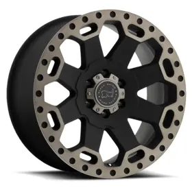 Black Rhino 195338016868 Warlord Bk 18x8 35 6x139.7mm 112.1mm Matte Machined Dark Tint