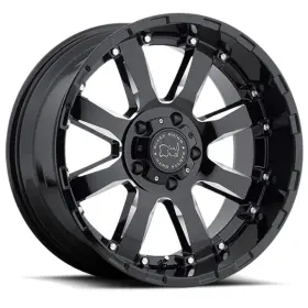Black Rhino 195338023583 Sierra 20x10 -23 5x127mm 78mm Gloss Milled Spokes