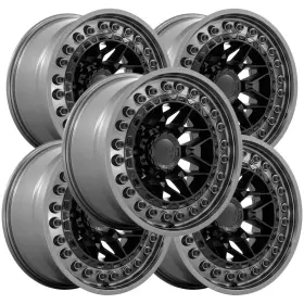 Br008ma17905000 Black Rhino Set Of 5 Alpha 17x9 5x5 Inch 0mm Black/gunmetal Wheels Rims 17