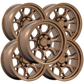 Black Rhino Br017zx17856810n Set Of 5 Br017 Etosha 17x8.5 6x5.5 Inch -10mm Bronze Wheels Rims