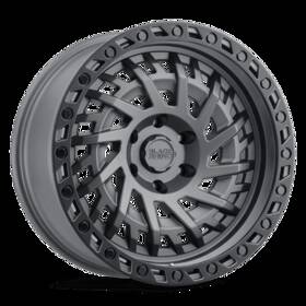 Black Rhino Hard Alloys 1790shd-85127g71 17x9 Shredder 5x127 Gray -18mm