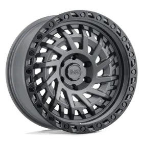 1790shd-85127g71 Black Rhino Hard Alloys 17x9 Shredder 5x127 Gray -18mm