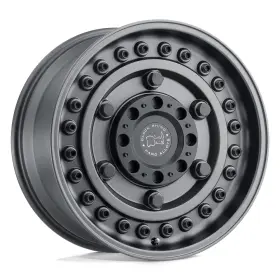 1895ary068170g25-4n Black Rhino Hard Alloys Armory 18x9.5 6 Gun Wheel Rim 8x170 Qty 4