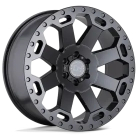 2090war125150g10 Black Rhino Hard Alloys 4 - Warlord 20x9 5x150 Gray 12mm