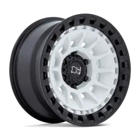 Br009wm17855010n Black Rhino Hard Alloys 4 - Barrage 17x8.5 5x127 White -10mm