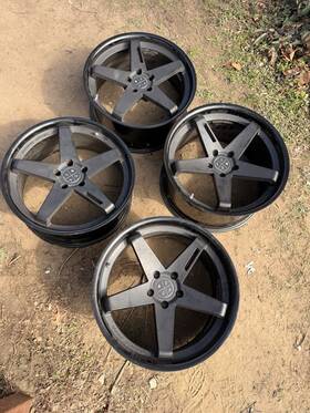 Blaque Diamond 20x10.5-20x10.5-bd-21-gb-stag 20x10.5 Wheels 5x120 Set Of 4