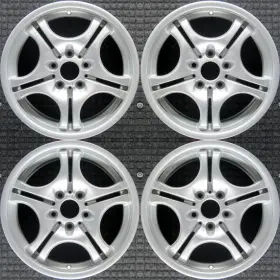 36111095342 Bmw 320i All Silver 17 Inch Oem Wheel Set 1998 To 2007