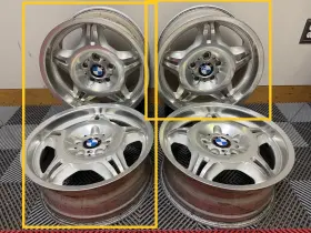 36112227860 Bmw Set Of 3 Oem 17 Inch Style 24 Ltw Forged Polished Wheels Rims E36 M3 Unrestored