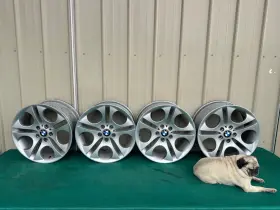 36116758192 Bmw 2003 Z4 Ellipsoid 18 Inch Wheels Rims Original X8 Front - 18x8.5 Rear With Caps