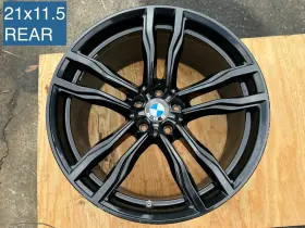 36118073983 Bmw 15-19 X5m X6m F86 Rear 21 Inch Wheel Rim 21x11.5 Style 612m Gloss Black Oem