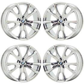 Bmw 36118074221 22 Inch X7 Bright Chrome Pvd Wheels Rims Factory Oem Set 4 86535 86540 Exchange