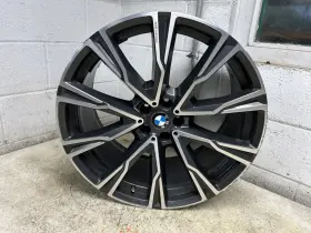 36118090109 Bmw 2019 X7 22x10-1/2 Wheel 5 V Spoke B Condition Gray Oem Rear
