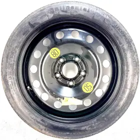560-59338 Bmw 2006 330i 16x3.5 Compact Spare With Steel Wheel Black Oem