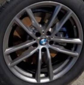 Bmw 560-71197a 2021 X3 Oe Wheel 19x7-1/2 Front Or Rear 5 Spoke Double Gray