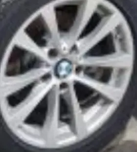 560-86084b Bmw 2018 320i Oe Wheel Wagon 17x7-1/2 5 Spoke V Wide Silver