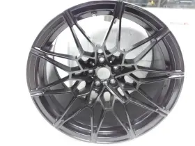 560-86607b Bmw M3 A.condition 19x10-1/2 Rim Oem 10 Spoke Rear Wheel Black