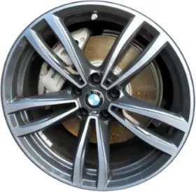 6117850579 Bmw 640i Gt 740e 740i 745e 750i M760i Wheel/rim Machined/charcoal #86275