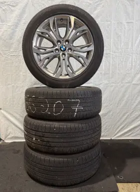 6856067 Bmw Set Of Four 4 X1 X2 Oem 18 Inch Wheels Rims 2016-2021 Bright With Tires