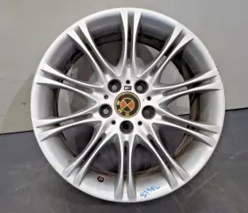 7896490 Bmw 01-06 Oem E46 330i Wheel Rim 8.5x18 Inch Et50 M Double Spoke Style 135 Silver