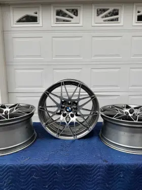 8090194 Bmw M3 M4 Front 10x20 Inch 666m Competition Alloy Rim Grey Rear Set Genuine X2
