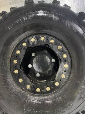Boyce Equipment M35a2-15x10 Set Of Four 15x10 Beadlock Wheels For 2.5 Ton Rockwell Axles M35a2