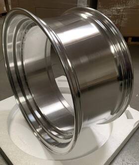 Bs Bsf-19090-pol 19x10 Step 2.25 Inch Lip Rotary Forged Wheel Barrel 40h Us. Polished Clear Coat