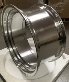 Bsf-19090-pol Bs 19x10 Step 2.25 Inch Lip Rotary Forged Wheel Barrel 40h Us. Polished Clear Coat