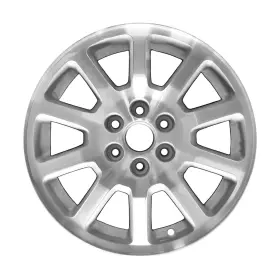 560-04011 Buick 9596411 17x6.5 10 Spoke Refurbished Aluminum Wheel Machined And Painted Silver